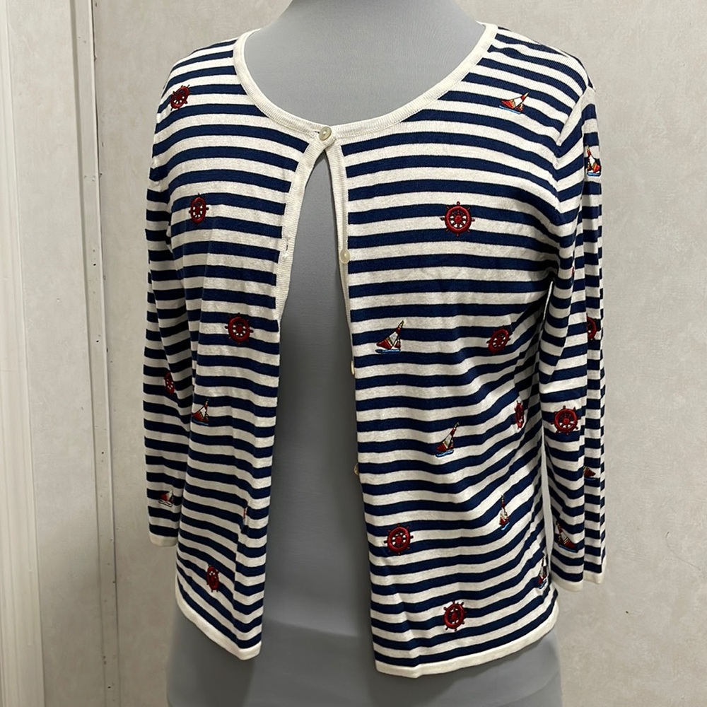 Nautical theme sweater